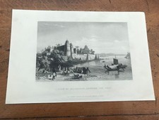 1860 engraving  " view of allahabad showing the fort  " indian mutiny