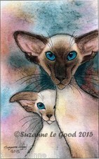 Siamese Cat kitten print
