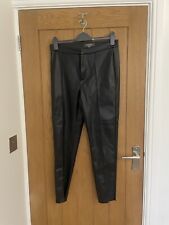 Primark Leather Look Trousers/leggings Size 12