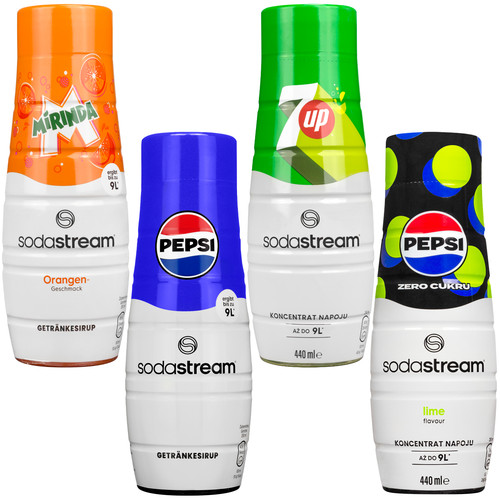 New sodastream syrup set - new,