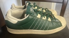 Adidas Superstar Shoes Team Dark Green Sneakers Men Size 11.5 Vintage Old School