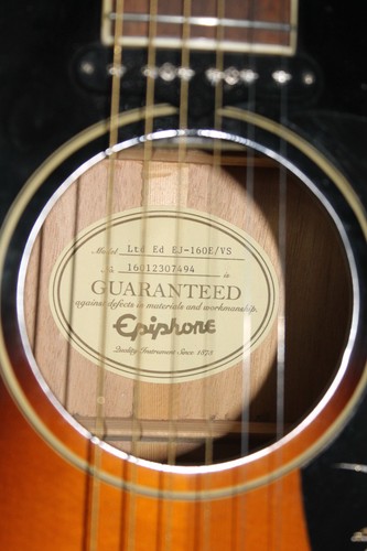 Epiphone ltd 160e - ltd, ej-160e/vs