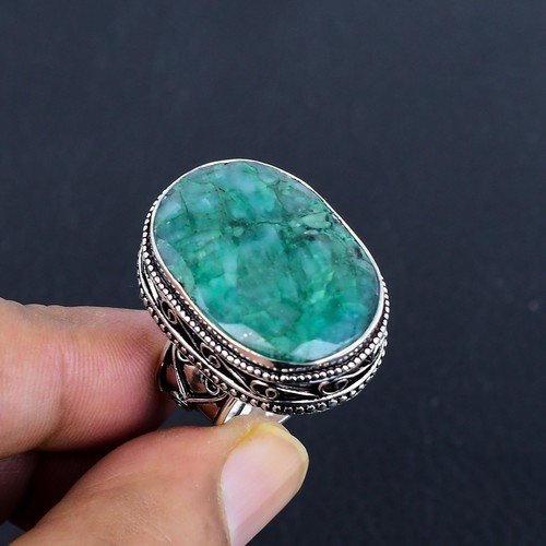 Zambian emerald oval gemstone - zambian,