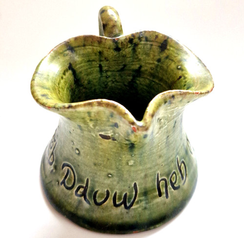 Antique ewenny welsh motto jug - welsh,