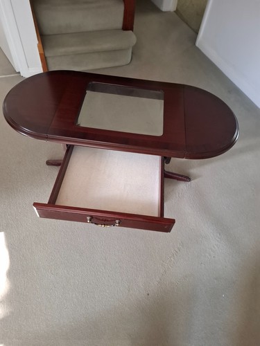 Mahogany style glass - mahogany, top