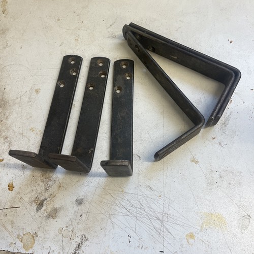 Set six bed angle irons - set,