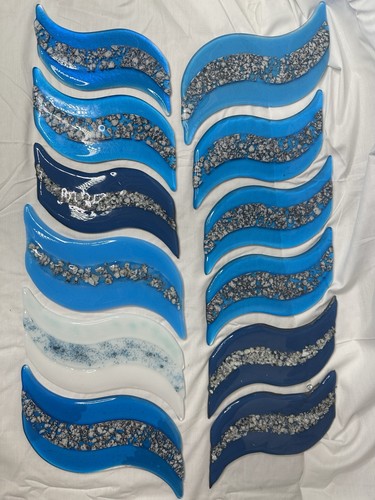 Large handmade fused glass - handmade,