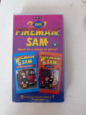 Fireman Sam 2 on 1 back in a blaze of glory VHS VIDEO