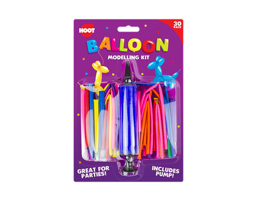 2x30pc modelling balloons kit - 2x30pc,