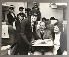 MONARCH AIRLINES STEWARDESS PRESS PHOTO CABIN CREW TRAINING SCHOOL 1981