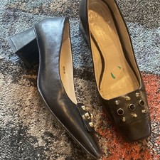 Napoleoni Black Leather Pumps