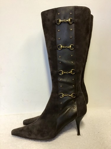 Capollini brown suede with - suede,