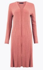 M&S WOMENS RIBBED LONGLINE