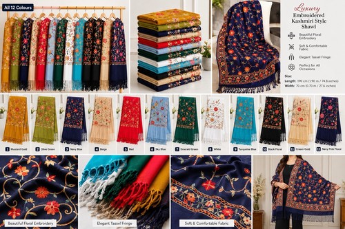 Luxury embroidered kashmiri - luxury,