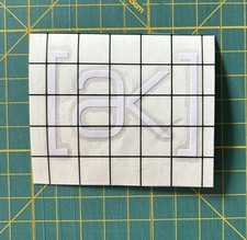 BURTON AK Logo Sticker / white