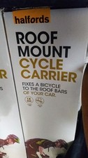 4 (four) Halfords roof mounted bike cycle carriers, as one lot