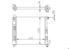 RADIATOR ENGINE COOLING FITS: MERCEDES-BENZ A-CLASS A 140 /A 160 .MERCEDES-BE