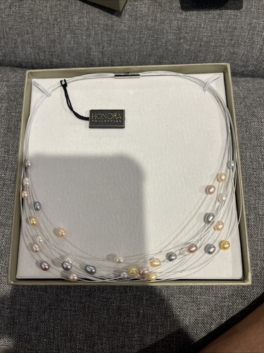Honora necklace pearl - honora, blue