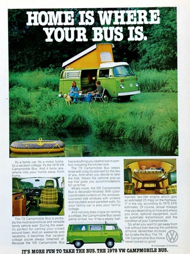 1978 volkswagen bus camper - bus,