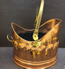 Copper Coal Bucket with handle