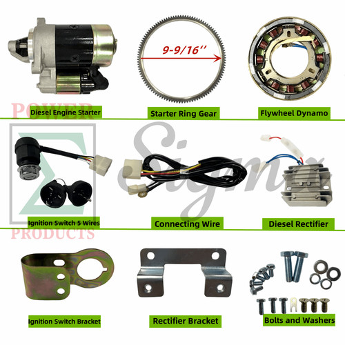 Diesel electric starter dynamo - diesel,