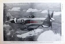 WW2 Hawker TEMPEST Fighter Aircraft ADVERT #2 Vintage 1945 Photo Print Ad 674/71
