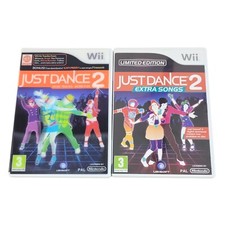 Just Dance 2 & Just Dance 2 Extra Songs Nintendo Wii / Wii U Game Bundle