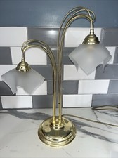 Endon 22” Lamp With Unusual Shades 