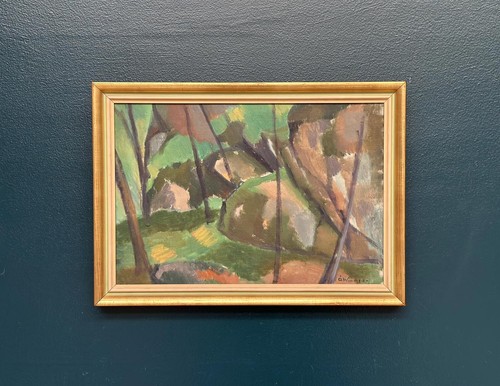 Original swedish oil canvas - original,
