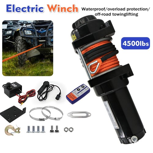 4500lbs stealth electric winch - 4500lbs,