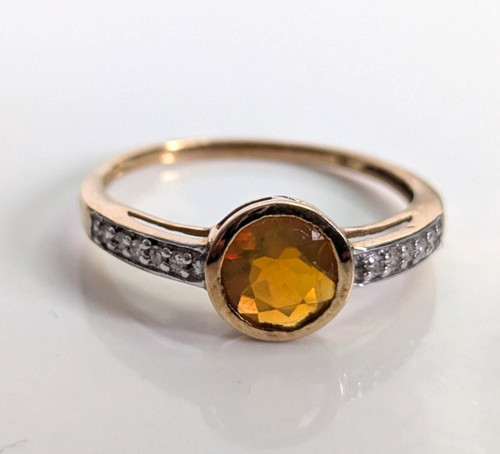 9ct gold ring - ring, opal