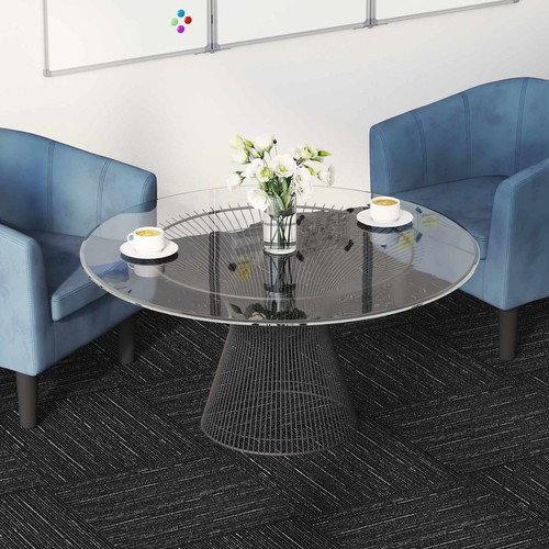 Carpet tile striped black - carpet, 50