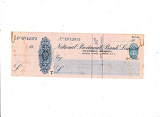 NATIONAL  PROVINCIAL   BANK   UNUSED  CHEQUE  LONDON   19--