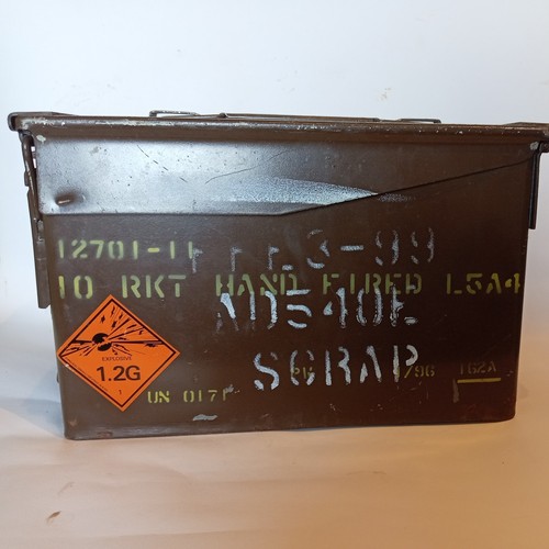 Military ammo tin - tin, 1993