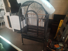 Ornate, antique Opening Dome Top  Parrot/Bird Cage.  Perfect Condition 