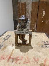 Foxhill Farm Pottery Swagman Figurine Handcrafted Stoneware Australian Sydney