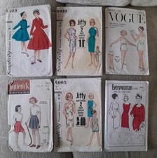 Six Vintage Sewing Patterns 1960s Girls Sportswear Ballet Tunic Dress Coat
