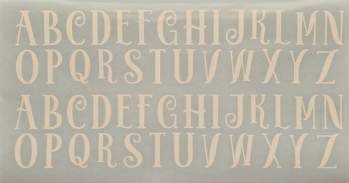 Caps letter vinyl decal a - letter,