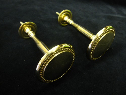 Brass curtain holdbacks - brass,
