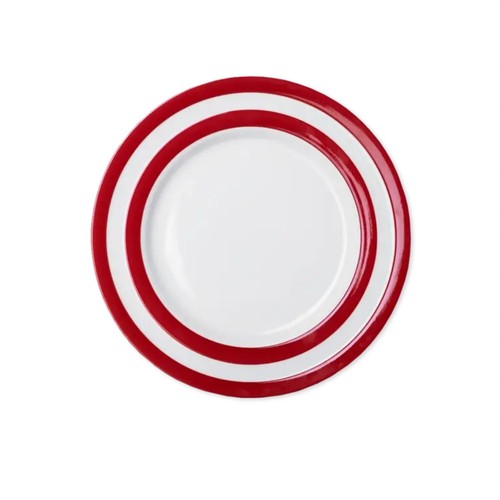 Cornishware red dinner plate - dinner,