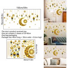 Moon Star Eid Mubarak Wall Stickers Ramadan Decor Home Islamic Ramadan Kareem
