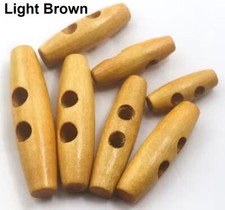 30-60mm Wooden Toggle Buttons