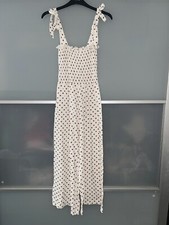 Topshop White Polka Dot