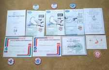 Sports Certificates & Badges Gymnastics Rugby Survival Cycling Trampoline 1990s