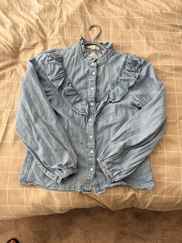 Denim style button - style, up