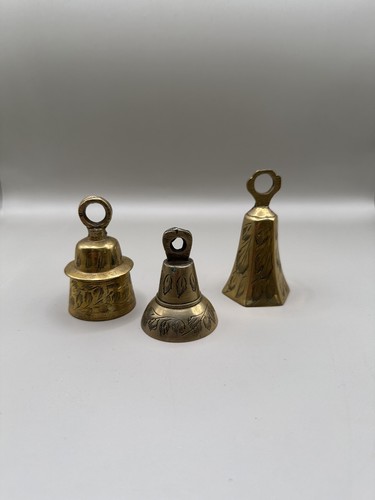 Vintage solid brass bells - solid,