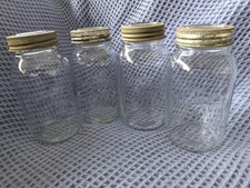4 Vintage Kilner Jars Improved Version 2lb Complete With Lids, & Screw Lock Ring