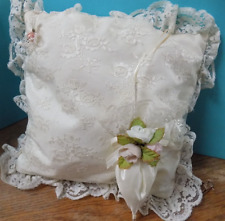 Vintage CUSHION White Lace