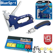BlueSpot Staple Nail Gun and Staple Remover Set Heavy Duty 3 Way Cable Tacker