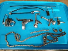 VINTAGE BICYCLE SPARES AVID, SHIMANO CHAIN,LEVER, CALIPERS ETC 